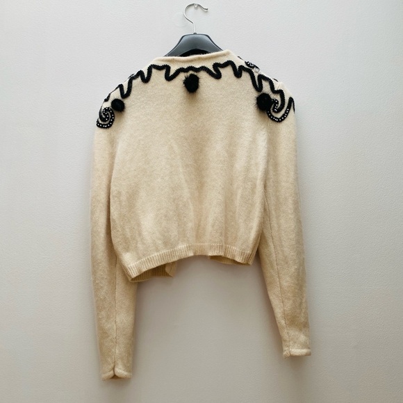 Vintage - Cream Soft Angora Cardigan - Picture 9 of 10